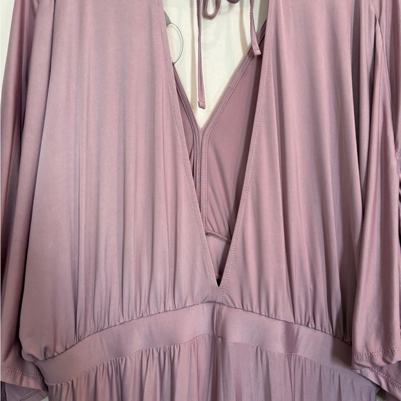 NWT ASOS Gorgeous Orchid Curve Silky Holiday NYE Party Wedding Dress 18 - Picture 3 of 16